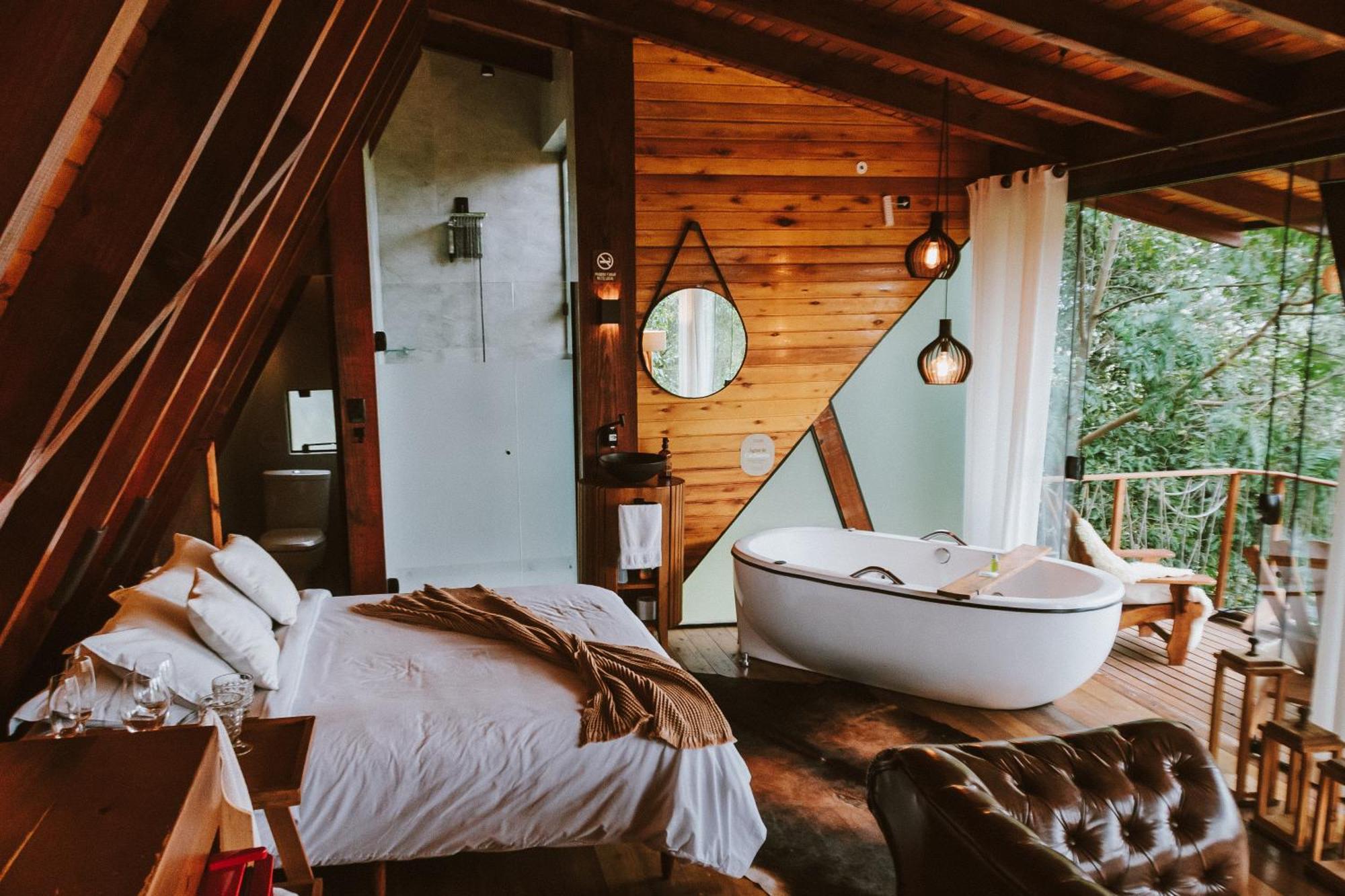 Vale Dos Saltos Cabanas Tijucas Bagian luar foto